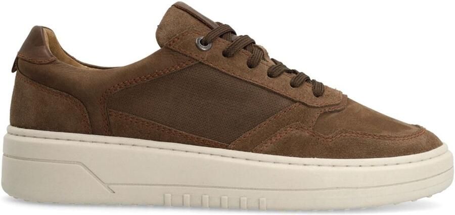 No Stress Heren Bruine nubuck sneakers - Foto 6