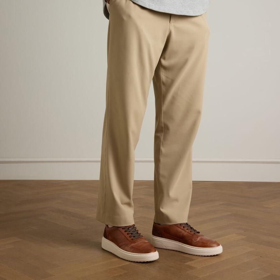 No Stress Heren Cognac leren sneakers