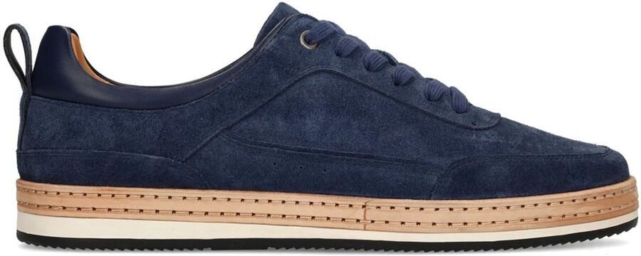 No Stress Heren Donkerblauwe suède sneakers