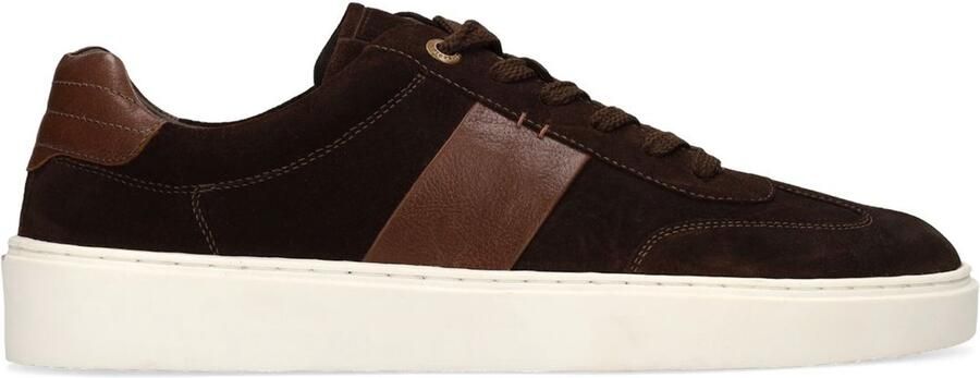 No Stress Heren Donkerbruine suède sneakers