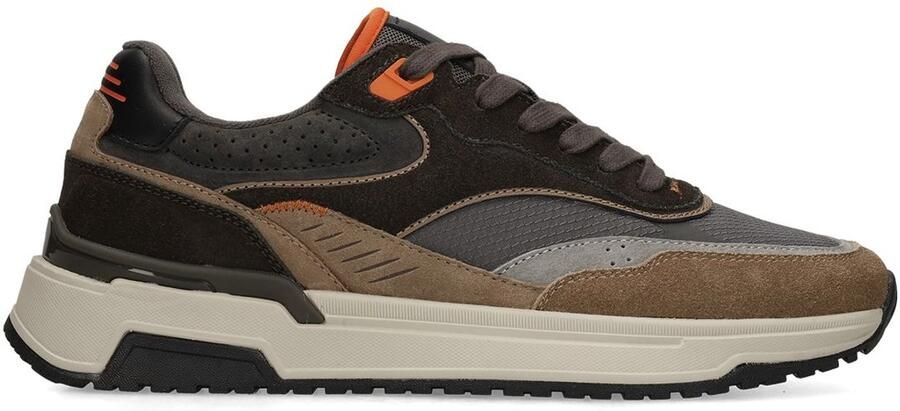 No Stress Heren Grijze suède sneakers - Foto 3