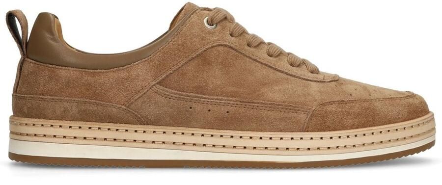 No Stress Heren Taupe suède sneakers