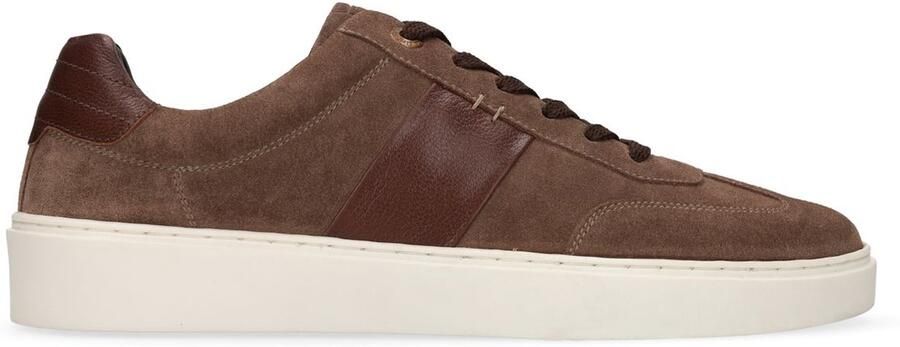 No Stress Heren Taupe suède sneakers