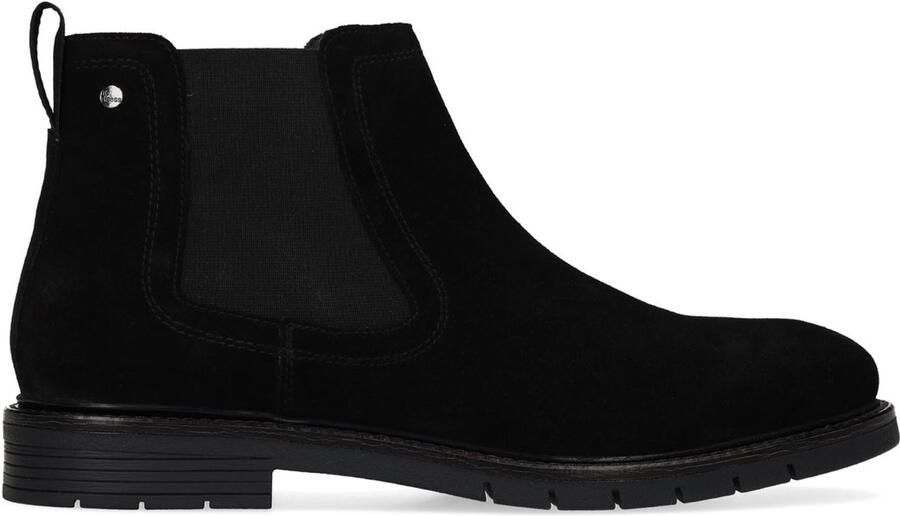 No Stress Heren Zwarte suède chelsea boots