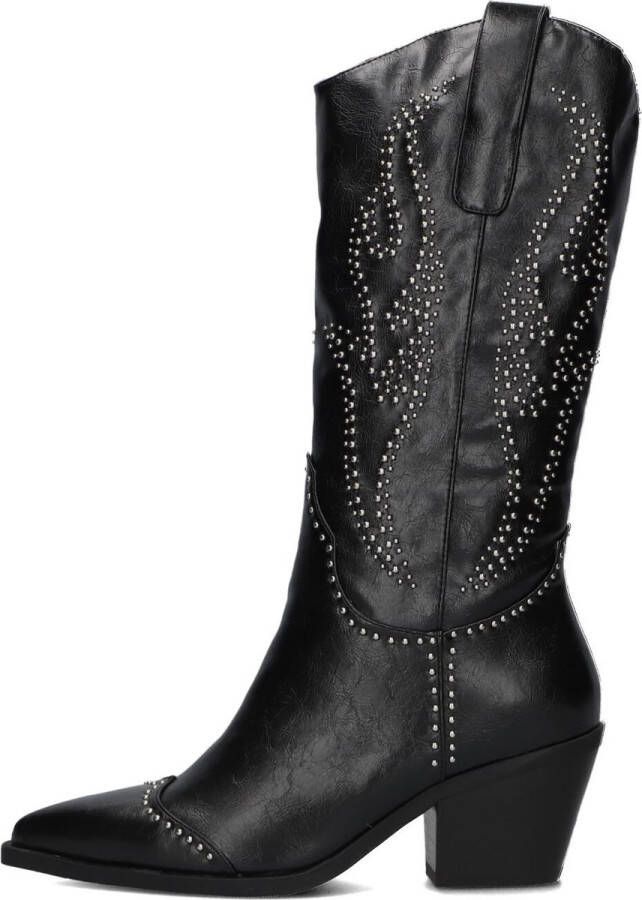 NOA HARMON Cowboylaarzen Dames 009591 Maat: 37 Materiaal: Leer Kleur: Zwart