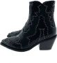 Noa Harmon 008867 Enkellaarsjes Enkelboots met rits Dames Zwart - Thumbnail 1