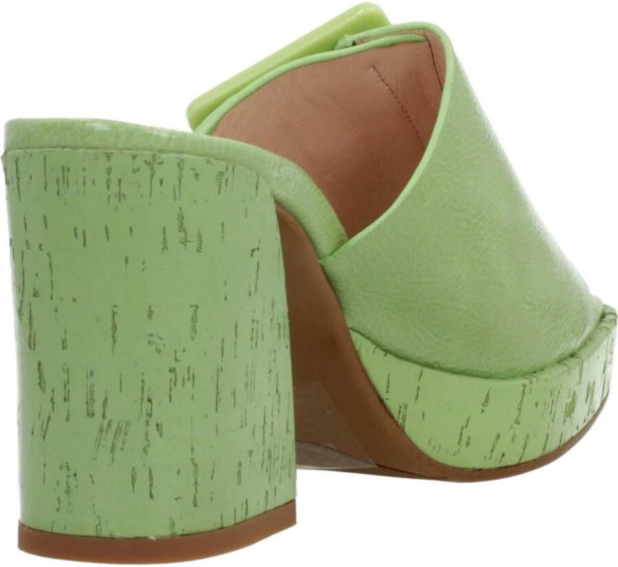 Noa Harmon Heeled Mules Green Dames