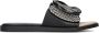 NOA HARMON Slippers Dames 9661 Maat: 37 Materiaal: Papierstro Kleur: Zwart - Thumbnail 2