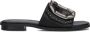 NOA HARMON Slippers Dames 9736 Maat: 36 Materiaal: Leer Kleur: Zwart - Thumbnail 2