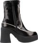 Noa Harmon Plateau Enkellaarzen Black Dames - Thumbnail 1