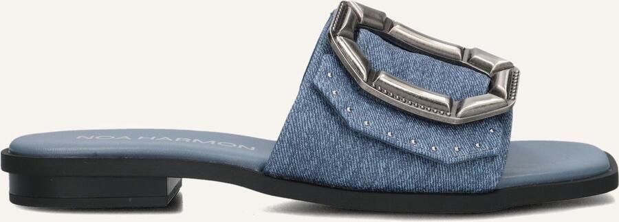 NOA HARMON Slippers Dames 9736 Maat: 39 Materiaal: Leer Kleur: Blauw - Foto 2