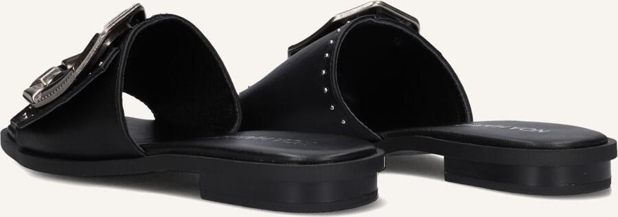 NOA HARMON Slippers Dames 9736 Maat: 38 Materiaal: Leer Kleur: Zwart - Foto 2