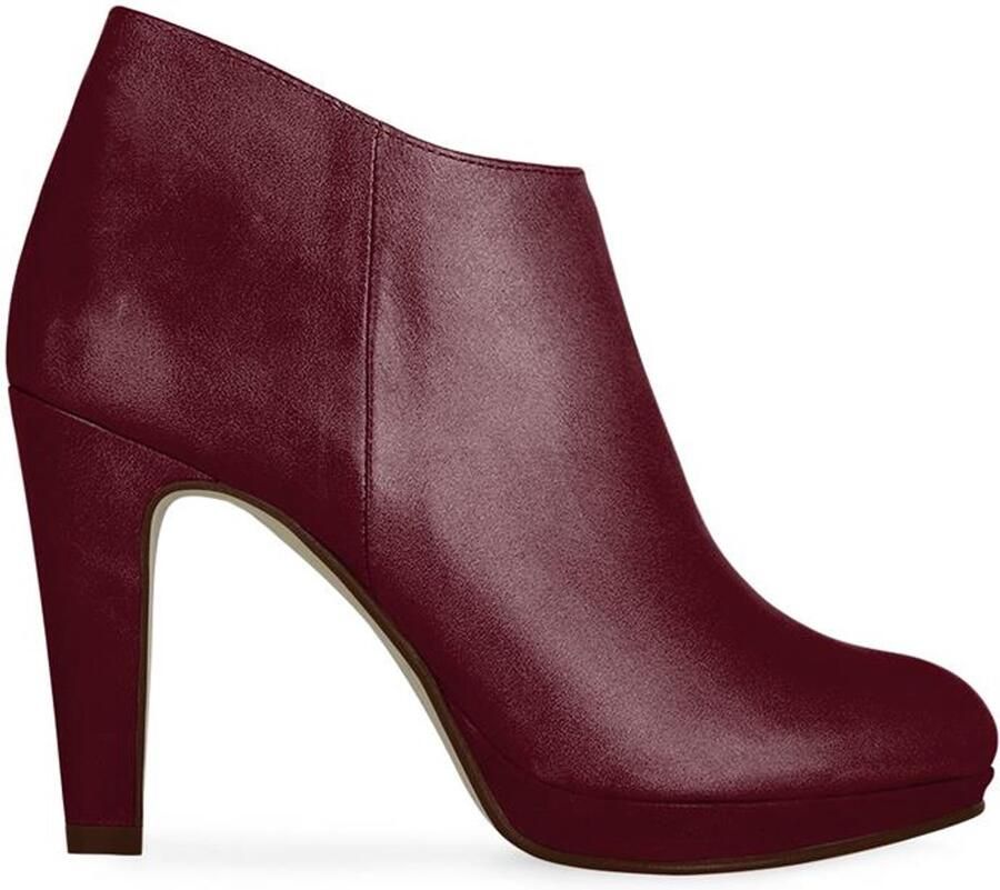 Noë Shoes Nabla Enkellaars Burgundy Vintage