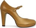 Noë Shoes Nabla Pump Strap Caramel Vintage - Bruin