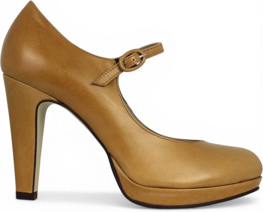 Noë Shoes Nabla Pump Strap Caramel