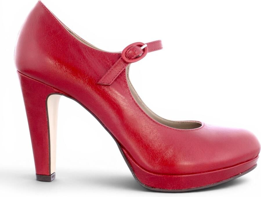 Noë Shoes Nabla Pump Strap Cherry