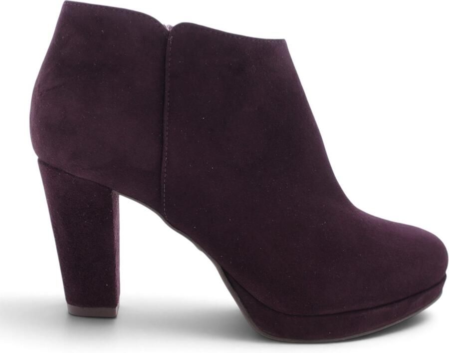 Noë Shoes Nadra Enkellaars Burgundy Suede