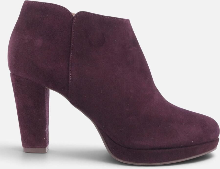 Noë Shoes Nadra Enkellaars Burgundy Suede