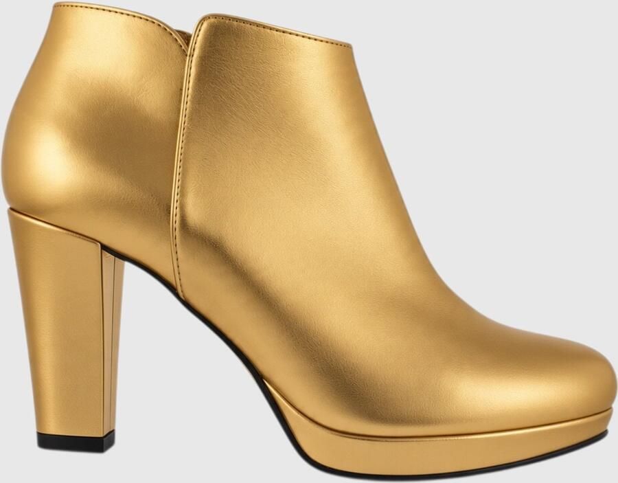 Noë Shoes Nadra Enkellaars Gold Metallic