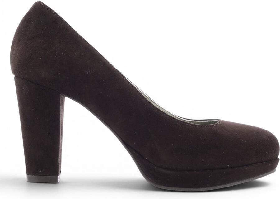 Noë Shoes Nadra Pump Dark Brown Suede