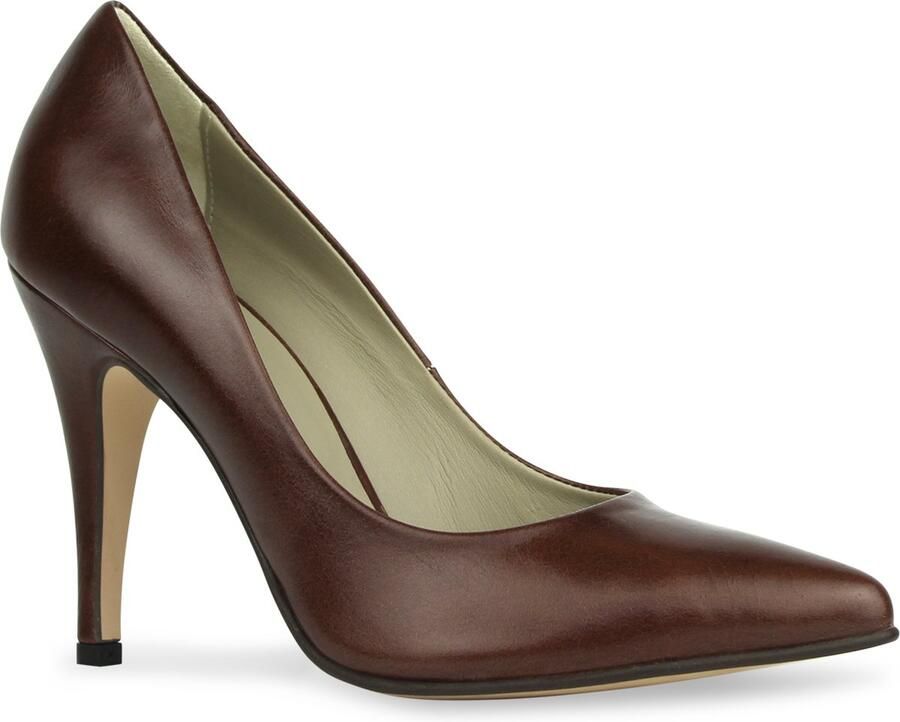 Noë Shoes Nicole Pump Coffee Vintage