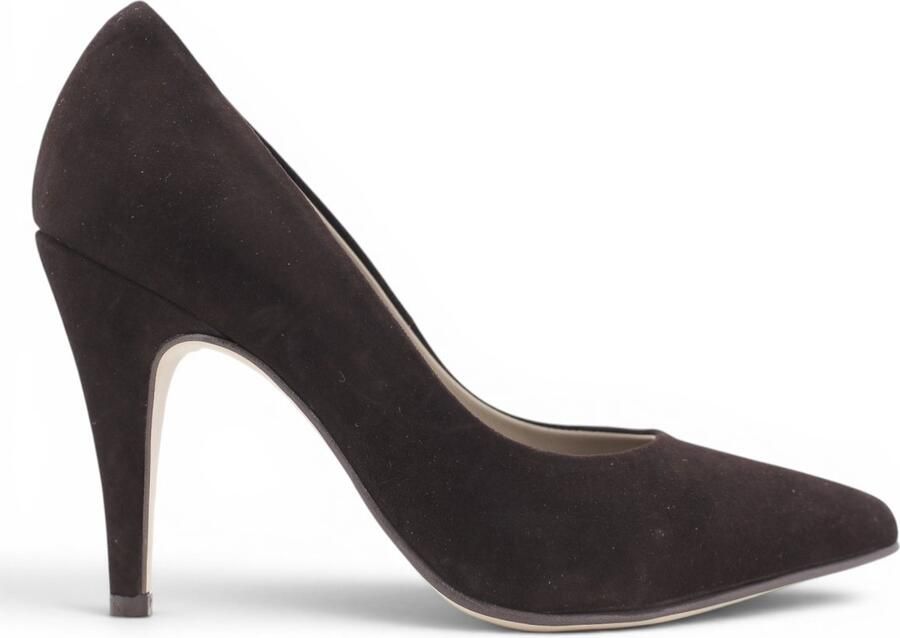 Noë Shoes Nicole Pump Dark Brown Suede