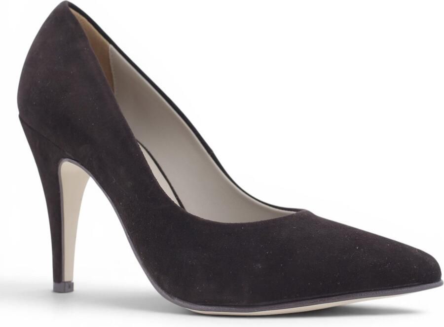 Noë Shoes Nicole Pump Dark Brown Suede
