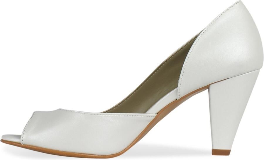 Noë Shoes Nicolina Peeptoe Ivory Vintage
