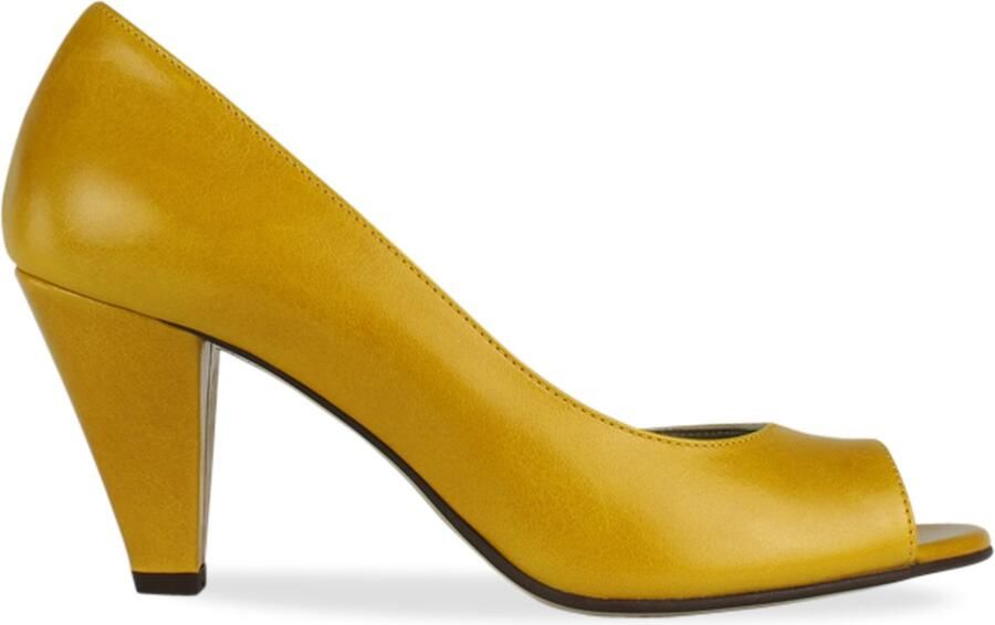 Noë Shoes Nicolina Peeptoe Mustard Vintage