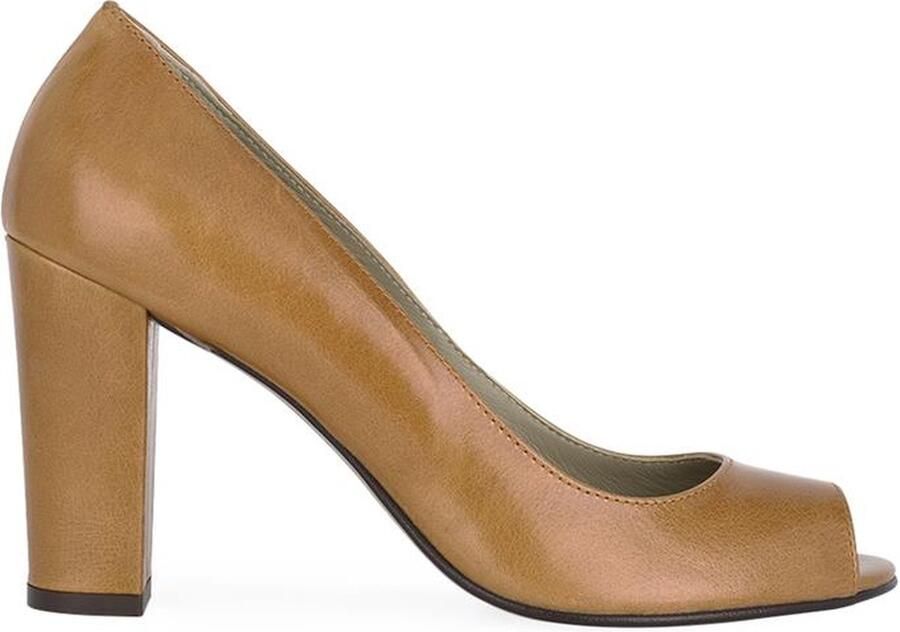 Noë Shoes Nicoline Peeptoe Caramel Vintage
