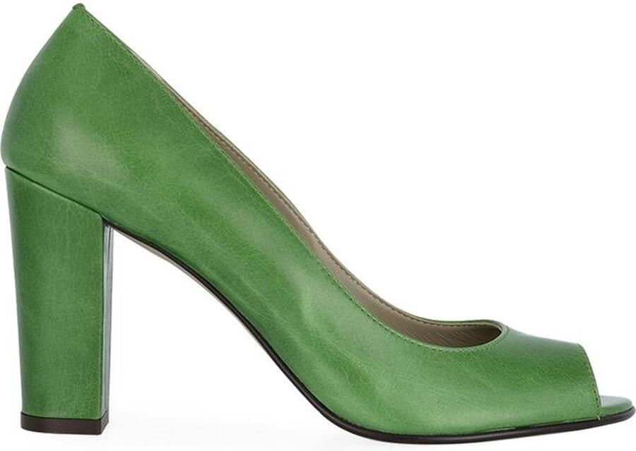 Noë Shoes Nicoline Peeptoe Emerald Vintage