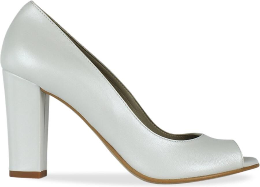 Noë Shoes Nicoline Peeptoe Ivory Vintage