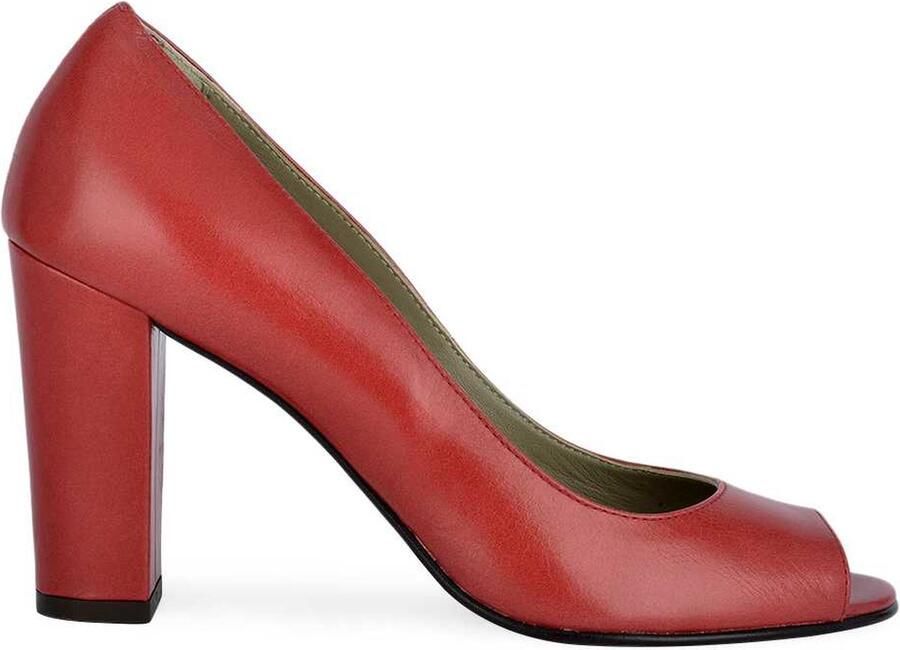 Noë Shoes Nicoline Peeptoe Lipstick Vintage