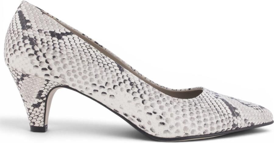 Noë Shoes Nirim Pump White-Black Snake