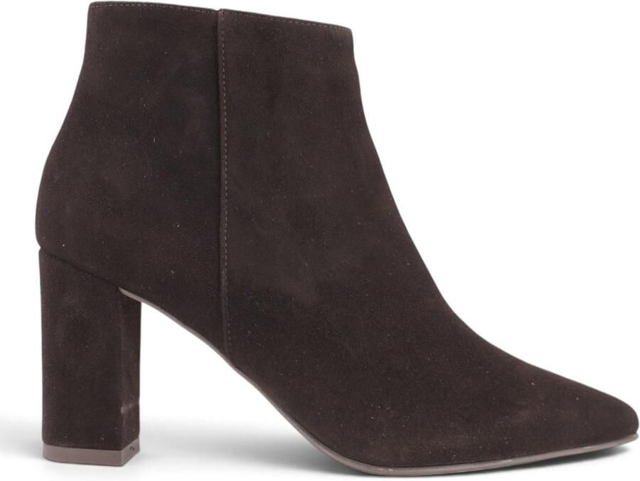 Noë Shoes Nirma Enkellaars Dark Brown Suede