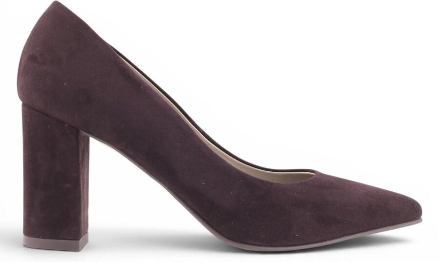 Noë Shoes Nirma Pump Dark Brown Suede