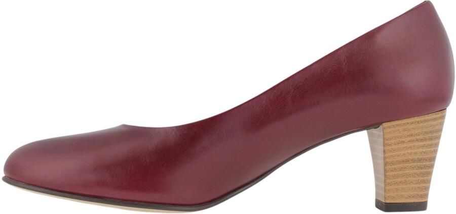 Noë Shoes Nora Pump Wine Natural Heel