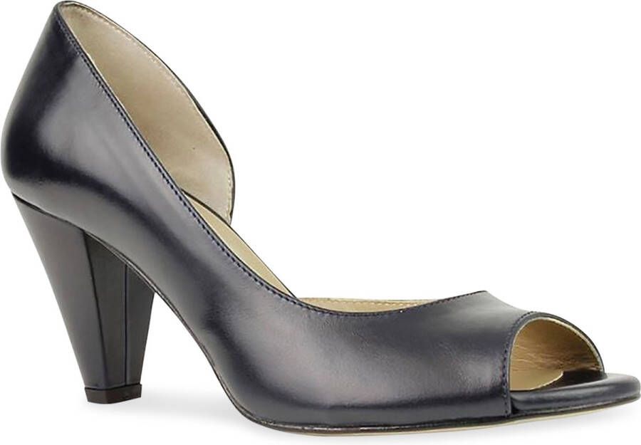 Noë Shoes Nicolina Peeptoe Cobalt