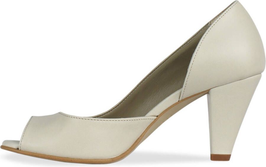 Noë Shoes Nicolina Peeptoe Cream
