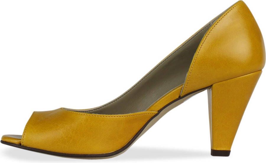 Noë Shoes Nicolina Peeptoe Mustard