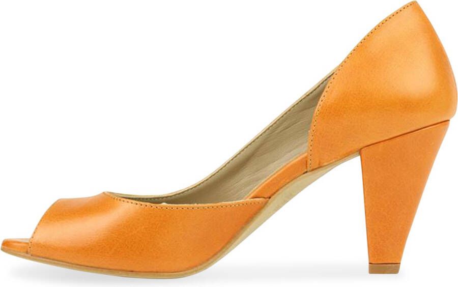Noë Shoes Nicolina Peeptoe Pumpkin