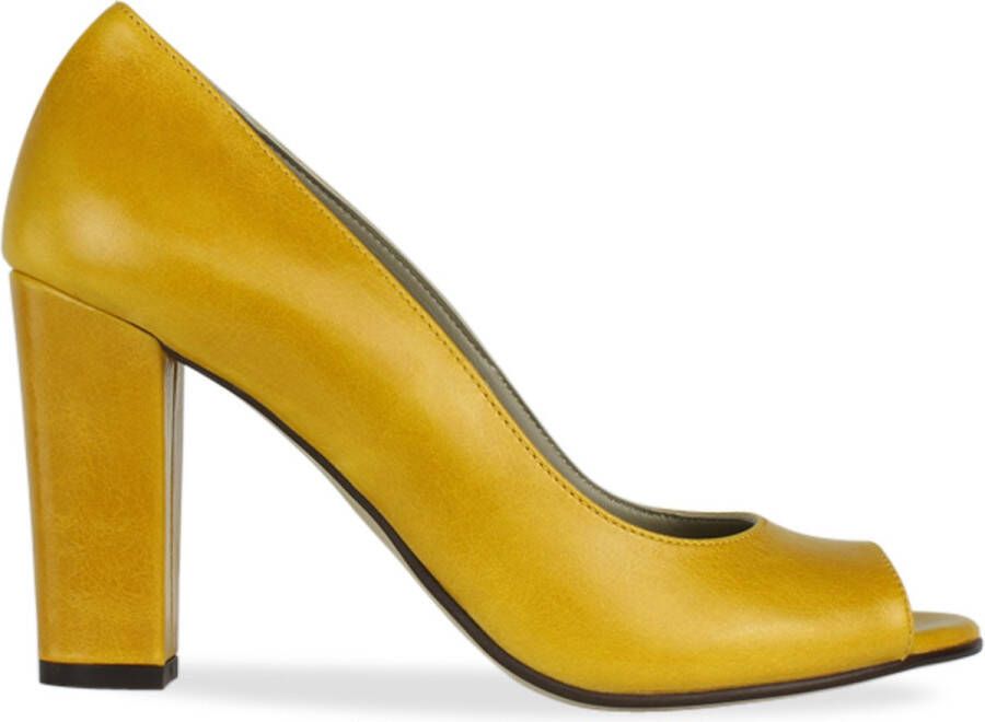 Noë Shoes Nicoline Peeptoe Mustard