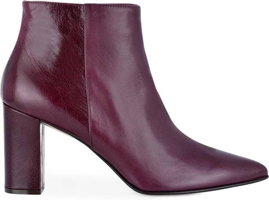 Noë Shoes Nirma Enkellaars Burgundy Vintage