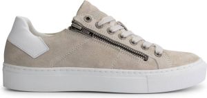 NoGRZ C.Crane Suede leren damessneaker met rits Zand Beige