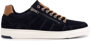 NoGRZ K.Kennon Suede leren herensneaker met rits Navy Blauw leer