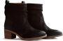 NoGRZ L.leVau Dames Leren enkellaars 5 5cm blokhak Zwart - Thumbnail 2