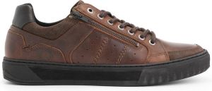 NoGRZ T.Ando Leren herensneakers Veterschoenen mannen Cognac Bruin Leer