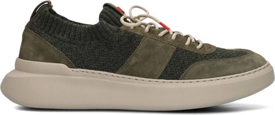 NOKWOL Lage Sneakers Heren Ronda Knit Maat: 45 Materiaal: Textiel Kleur: Groen