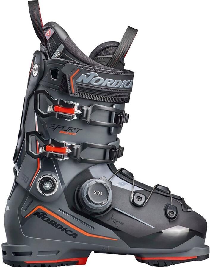 Nordica Sportmachine 3 130 Boa Gw Alpine Skischoenen Zwart Grijs 28.5