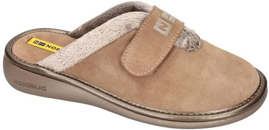 NORDIKAS -Dames beige pantoffels